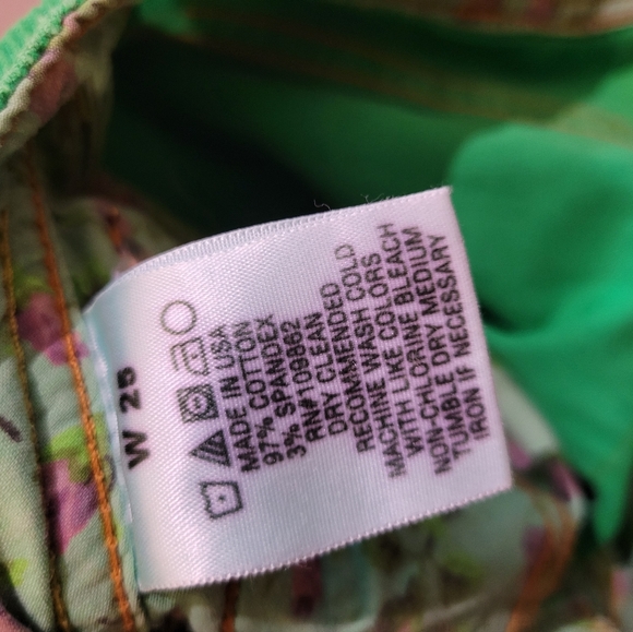 Vintage Betsey Johnson Green corduroy flare - Picture 5 of 5